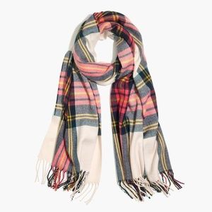 NWT J. Crew Classic Plaid Blanket Scarf